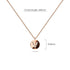Solid 925 Sterling Silver Initial Alphabet Personalised Disc Necklace